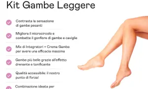Kit Gambe Leggere: contrasta gambe pesanti e gonfiore con impacchi drenanti gambe fai da te, integratori e crema. Gambe belle e leggere.
