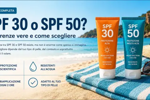 Guida completa: SPF 30 o SPF 50? Scopri cos'è l'SPF e le differenze per scegliere la protezione solare ideale per te.