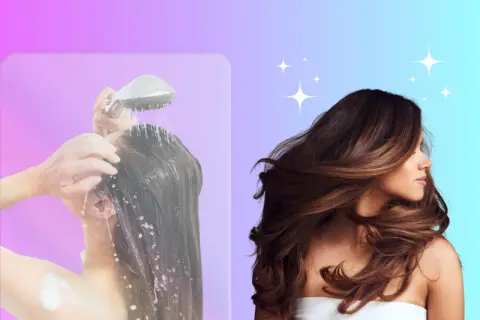 Trasforma i capelli grassi e fini in una cascata lucente. Lavaggio e risultato finale.