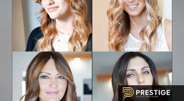 Quattro donne con pelle chiara sottotono freddo e diversi colori capelli.
